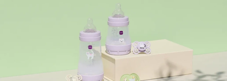 MAM präsentiert die neue „Grounding in Nature“-Kollektion der Easy Start Anti-Colic Babyflasche © MAM Babyartikel