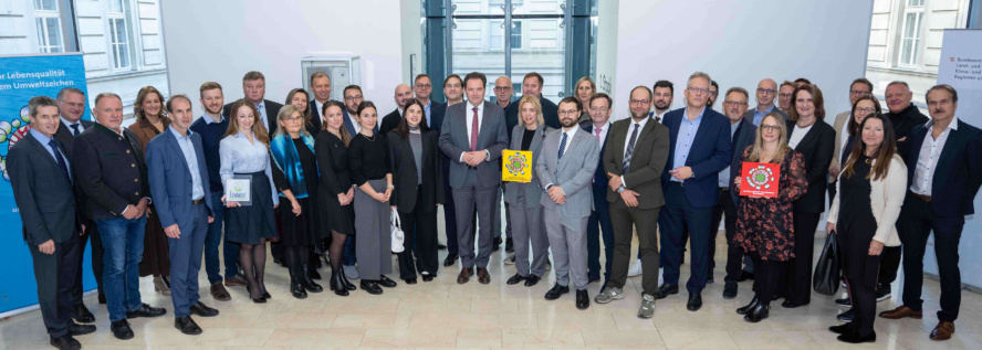 Umweltzeichen Verleihung Produkte (c) BMLUK Hemerka