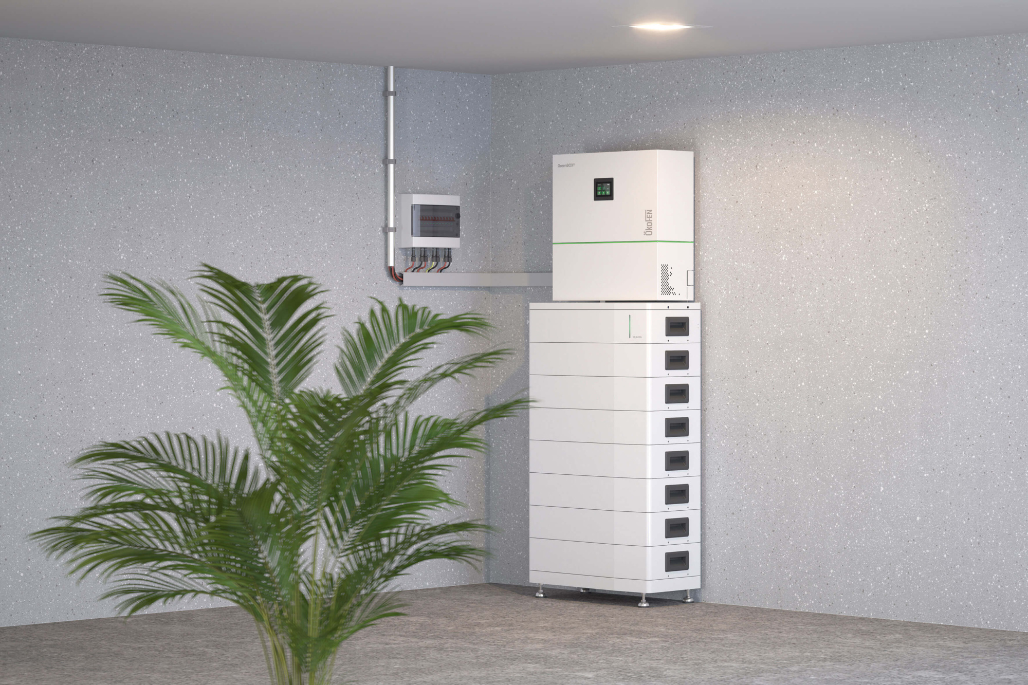 Wärmeintelligentes Gesamtsystem mit Batteriespeicher (c) OekoFEN