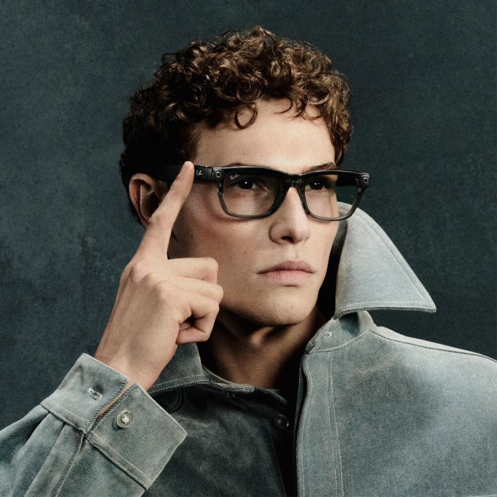 Die stylischen Ray-Ban Meta Brillen sind bei Pearle mit und ohne optischen Glaesern erhaeltlich
