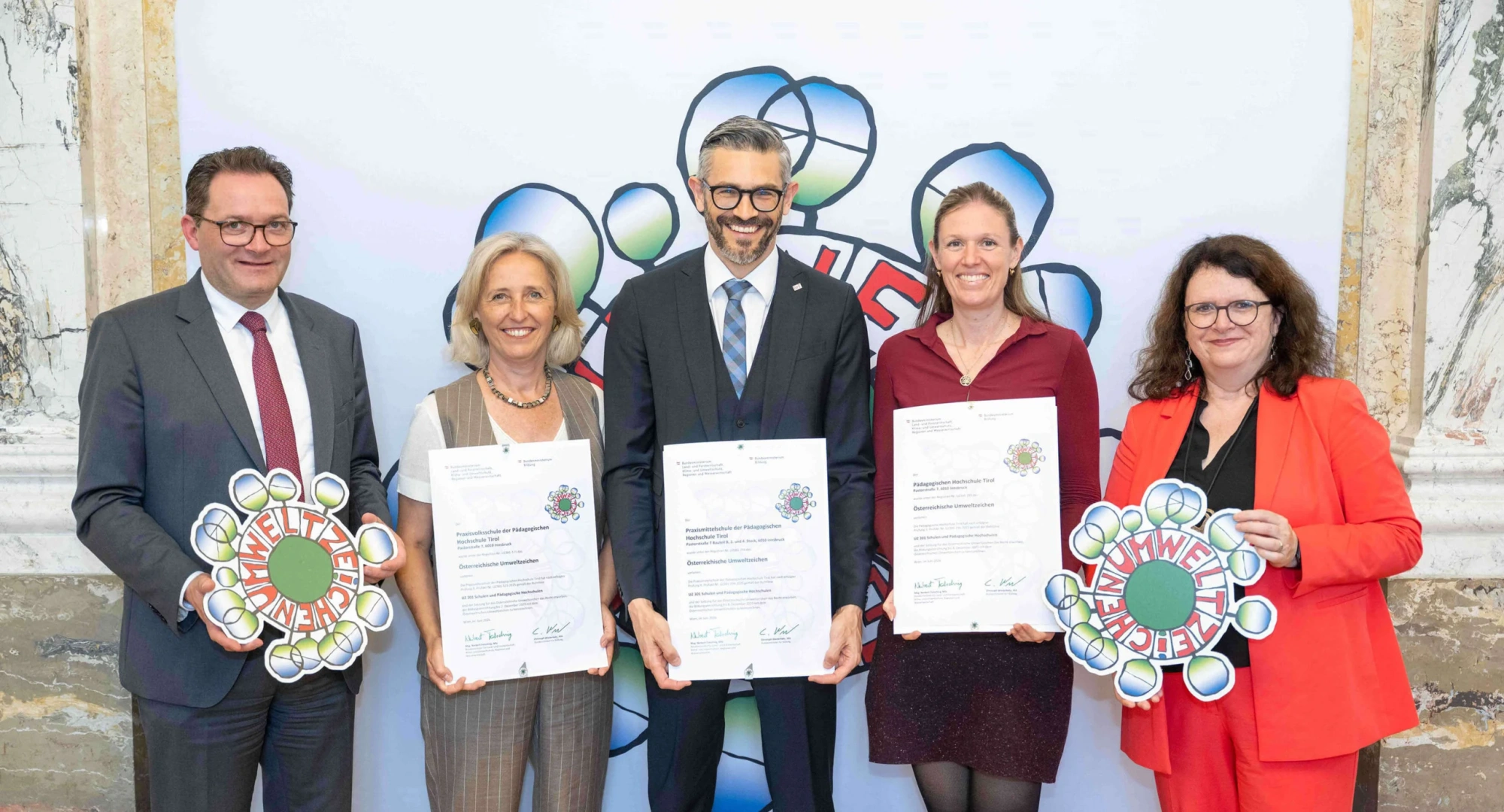UZOE Verleihung Paedagogische Hochschule und Praxisschulen Tirol (c) BMLUK Hemerka