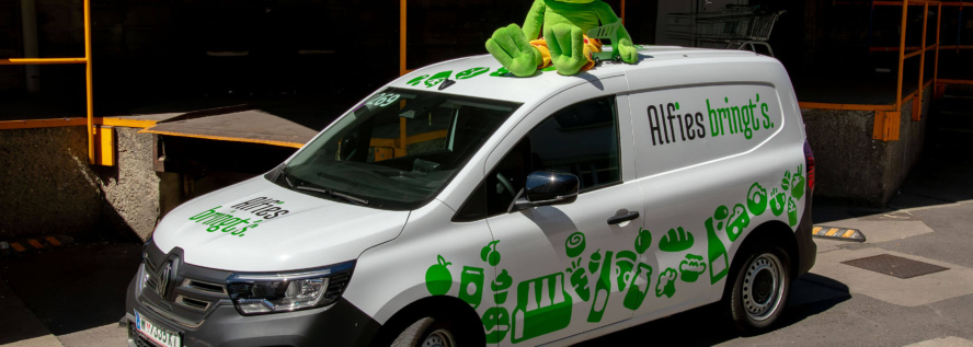 Alfies und Frosch gehen gemeinsam auf Baedertour