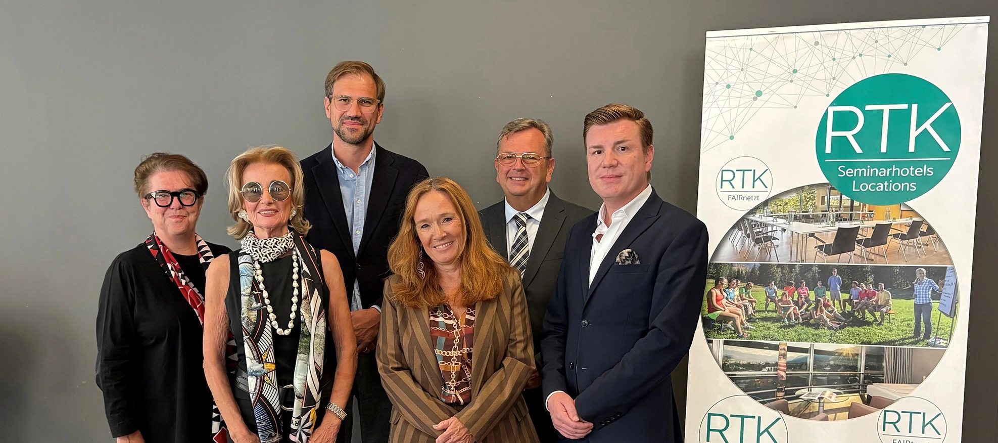 vlnr_Gundula Schimek_Elisabeth Gürtler-Mauthner_Hubertus Rothwangl_Uschi Huber_Thomas Ziegler und Gilbert Kratschmann (c) RTK
